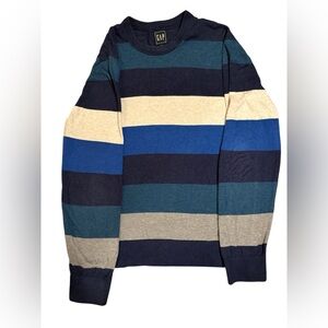 GAP Men's Multicolor Striped Crewneck Sweater